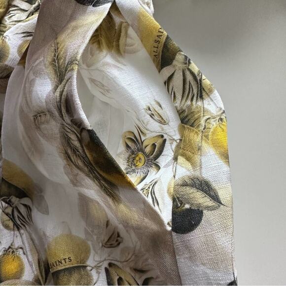 NWT AllSaints Colette Soleil Cutout Linen Minidress - Picture 9 of 16